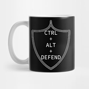 Ctrl+Alt+Defend (white) Mug